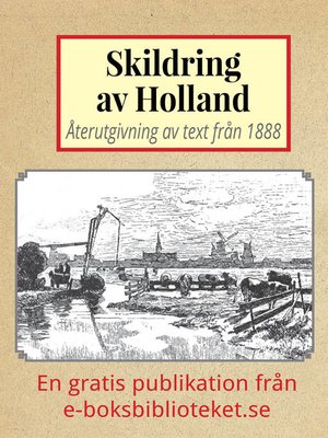 cover image of Skildring av Holland år 1888